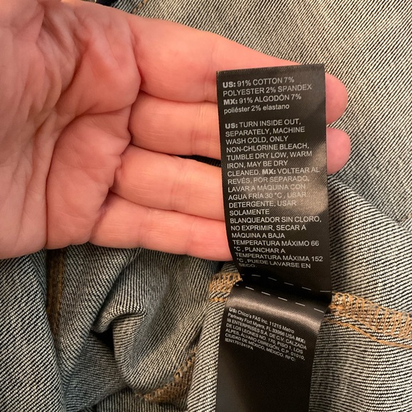 NWT White House Black Market Denim Jacket, L - Picture 9 of 12